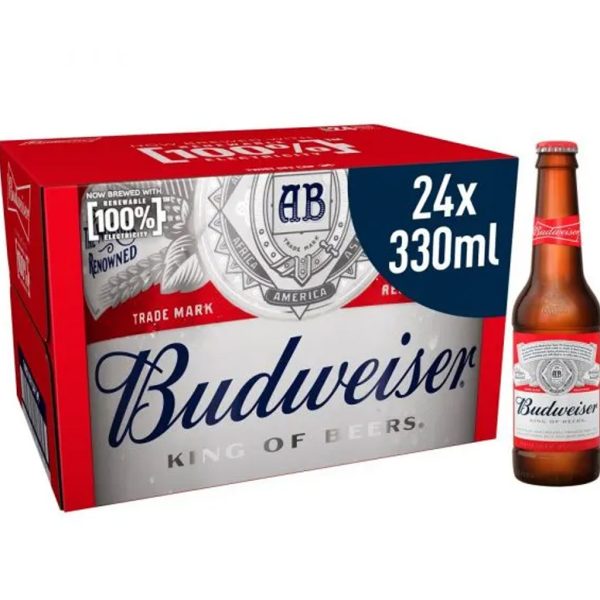 BUDWEISER LAGER BEER 24X300ML 병 도매 공급 업체 구매